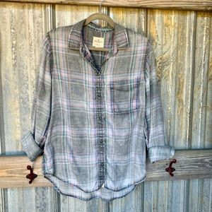 American Eagle Long Sleeved Boyfriend Shirt
